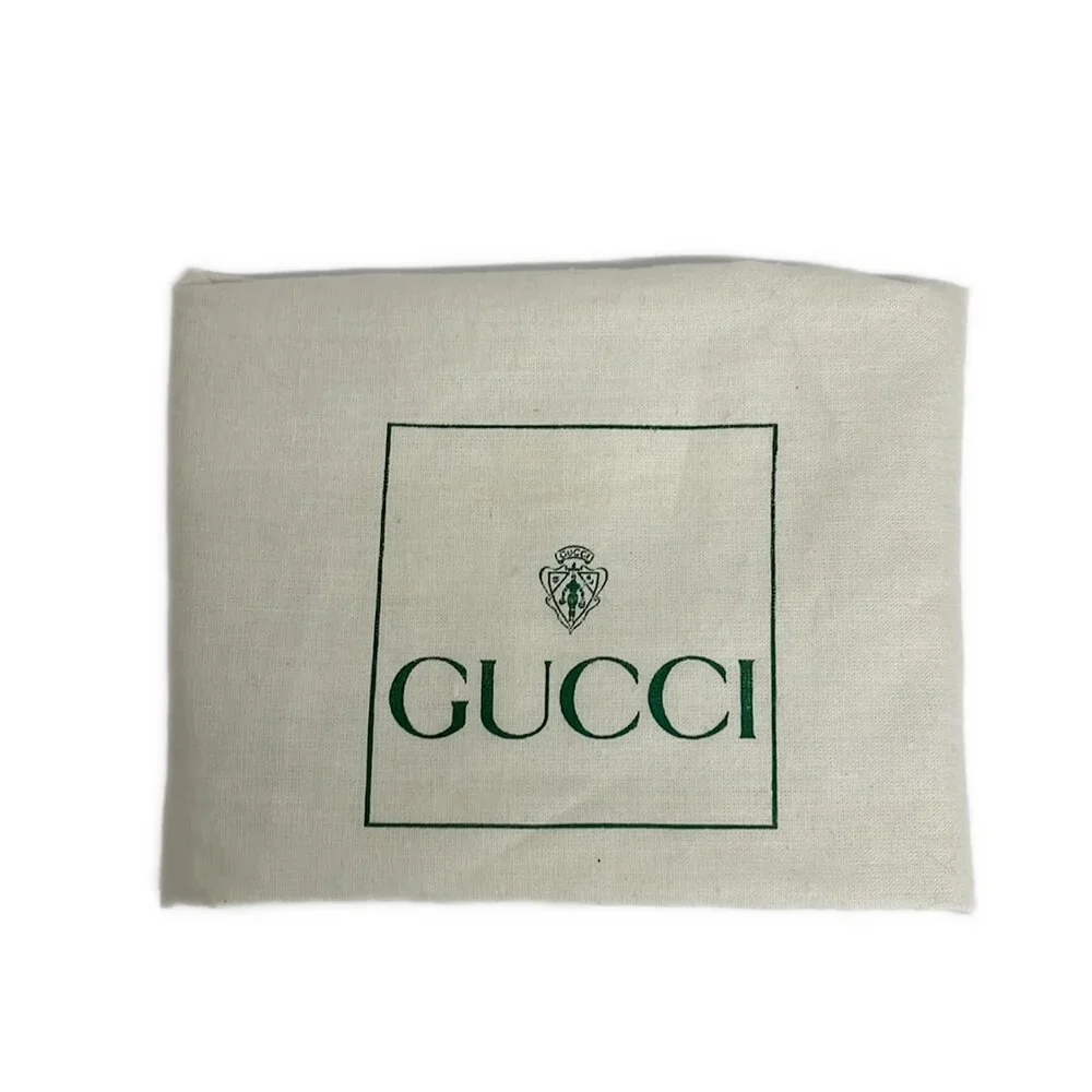 Gucci Old Gucci Shoulder Bag Beige Dark Brown PVC Leather - Picture 8 of 14